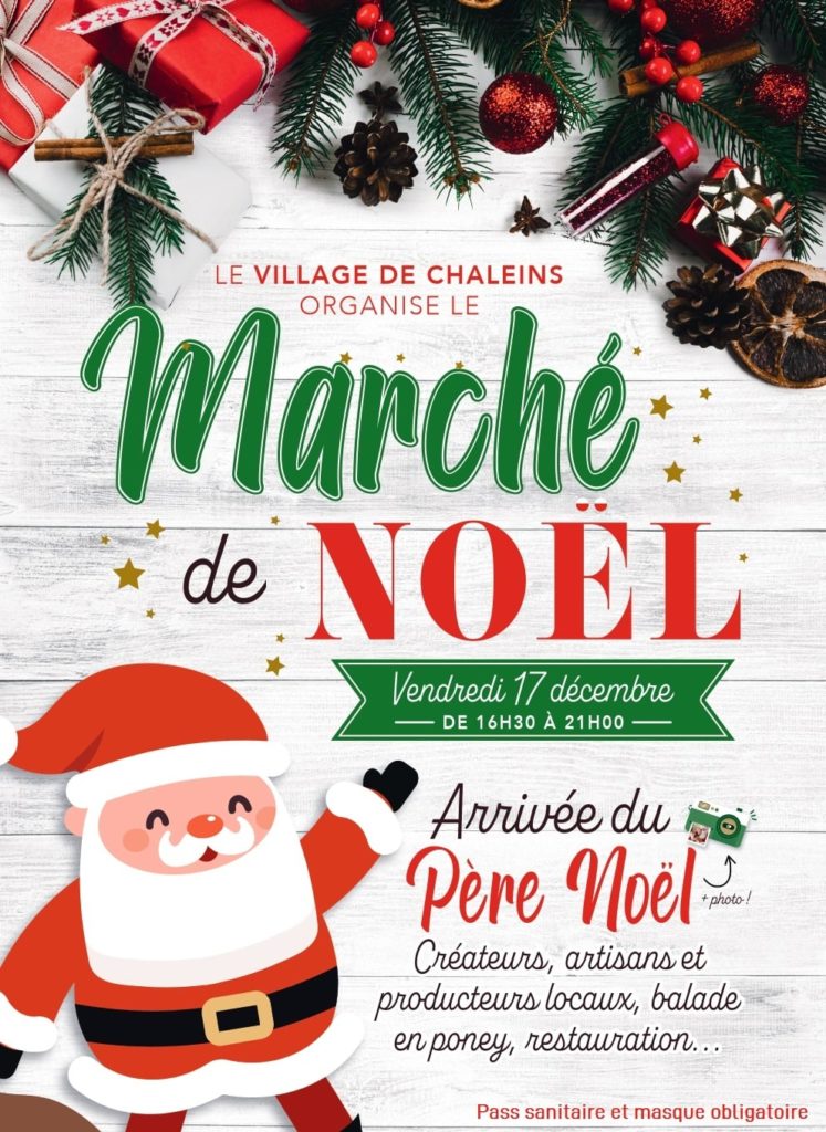 Marché de Noël de Chaleins du 17 décembre 2021 de 16h30 à 21h